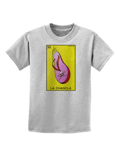 La Chancla Loteria Solid Childrens T-Shirt-Childrens T-Shirt-TooLoud-AshGray-X-Small-Davson Sales