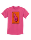 La Chancla Loteria Solid Childrens T-Shirt-Childrens T-Shirt-TooLoud-Sangria-X-Small-Davson Sales