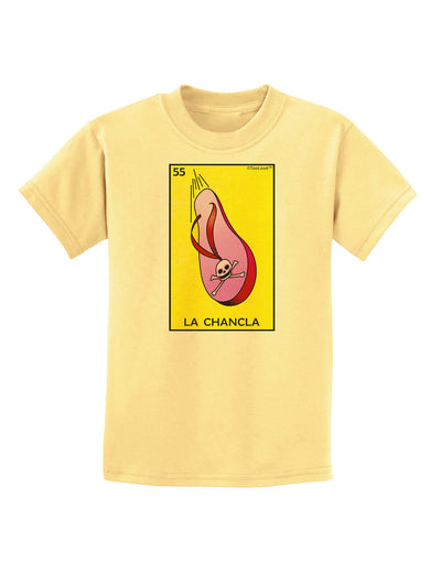 La Chancla Loteria Solid Childrens T-Shirt-Childrens T-Shirt-TooLoud-Daffodil-Yellow-X-Small-Davson Sales