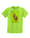 La Chancla Loteria Solid Childrens T-Shirt-Childrens T-Shirt-TooLoud-Lime-Green-X-Small-Davson Sales