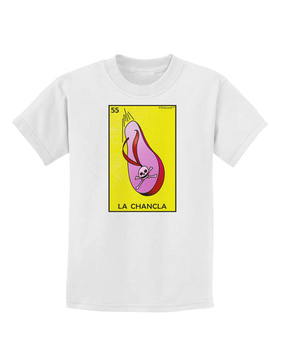 La Chancla Loteria Solid Childrens T-Shirt-Childrens T-Shirt-TooLoud-White-X-Small-Davson Sales