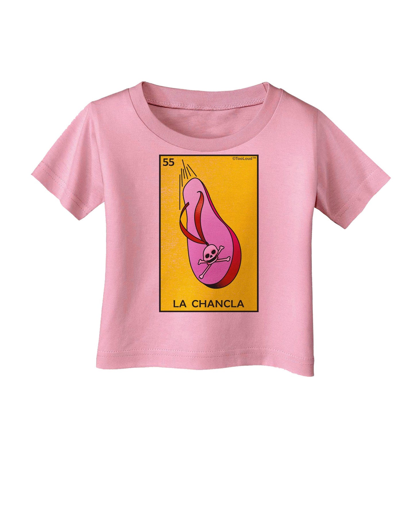 La Chancla Loteria Solid Infant T-Shirt-Infant T-Shirt-TooLoud-Candy-Pink-06-Months-Davson Sales