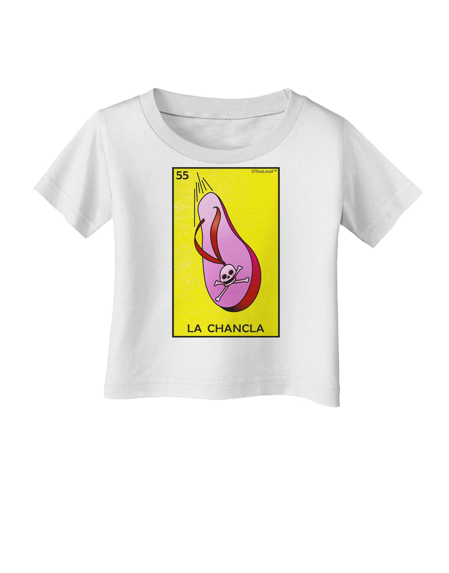 La Chancla Loteria Solid Infant T-Shirt-Infant T-Shirt-TooLoud-White-06-Months-Davson Sales