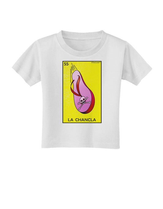 La Chancla Loteria Solid Toddler T-Shirt-Toddler T-Shirt-TooLoud-White-2T-Davson Sales
