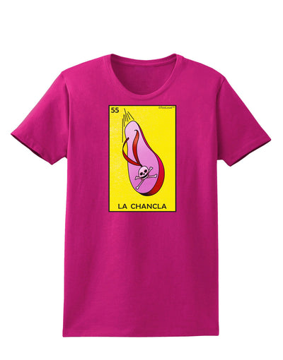 La Chancla Loteria Solid Womens Dark T-Shirt-TooLoud-Hot-Pink-Small-Davson Sales