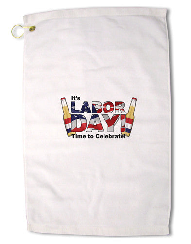 Labor Day - Celebrate Premium Cotton Golf Towel - 16 x 25 inch-Golf Towel-TooLoud-16x25"-Davson Sales