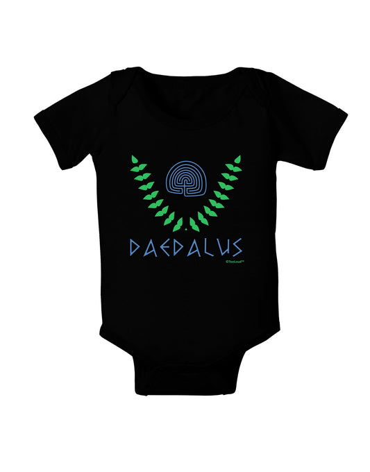 Labyrinth - Daedalus - Greek Mythology Color Baby Romper Bodysuit Dark by TooLoud-Baby Romper-TooLoud-Black-06-Months-Davson Sales