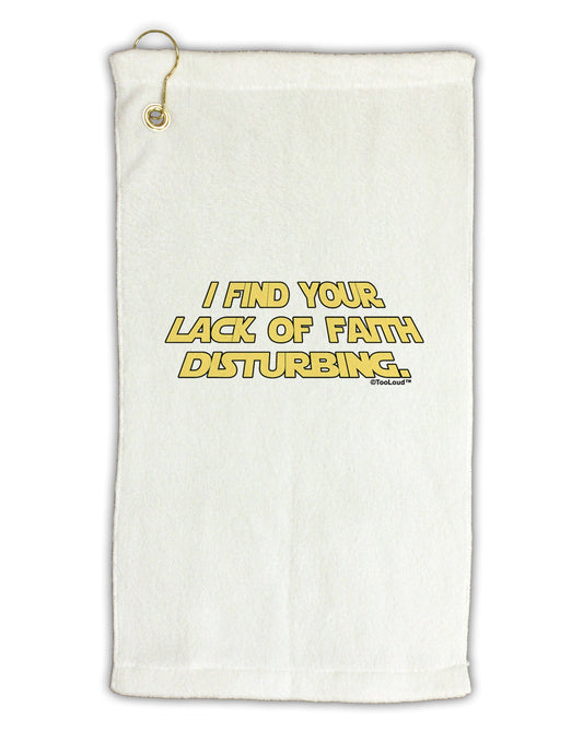 Lack of Faith Micro Terry Gromet Golf Towel 11"x19-Golf Towel-TooLoud-White-Davson Sales