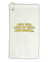 Lack of Faith Micro Terry Gromet Golf Towel 11&#x22;x19-Golf Towel-TooLoud-White-Davson Sales