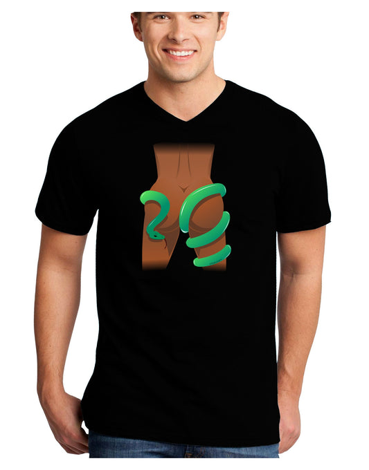 Lady Anaconda Design Dark Adult Dark V-Neck T-Shirt-Mens V-Neck T-Shirt-TooLoud-Black-Small-Davson Sales