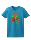 Lady Anaconda Design Dark Womens Dark T-Shirt-Womens T-Shirt-TooLoud-Turquoise-X-Small-Davson Sales