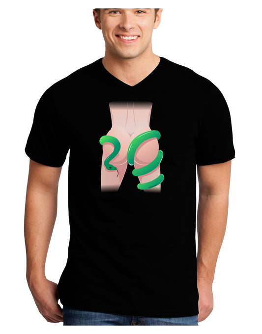 Lady Anaconda Design Light Adult Dark V-Neck T-Shirt-Mens V-Neck T-Shirt-TooLoud-Black-Small-Davson Sales