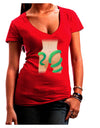 Lady Anaconda Design Medium Juniors V-Neck Dark T-Shirt-Womens V-Neck T-Shirts-TooLoud-Red-Juniors Fitted Small-Davson Sales