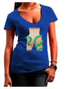 Lady Anaconda Design Medium Juniors V-Neck Dark T-Shirt-Womens V-Neck T-Shirts-TooLoud-Royal-Blue-Juniors Fitted Small-Davson Sales