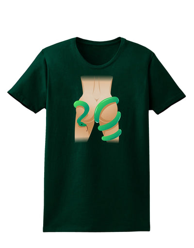 Lady Anaconda Design Medium Womens Dark T-Shirt-Womens T-Shirt-TooLoud-Forest-Green-Small-Davson Sales