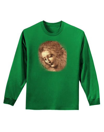 Lady With Disheveled Hair Adult Long Sleeve Dark T-Shirt-TooLoud-Kelly-Green-Small-Davson Sales