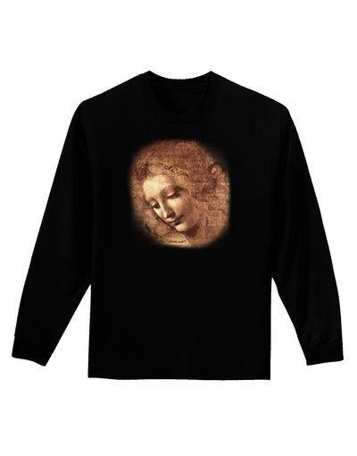 Lady With Disheveled Hair Adult Long Sleeve Dark T-Shirt-TooLoud-Black-Small-Davson Sales