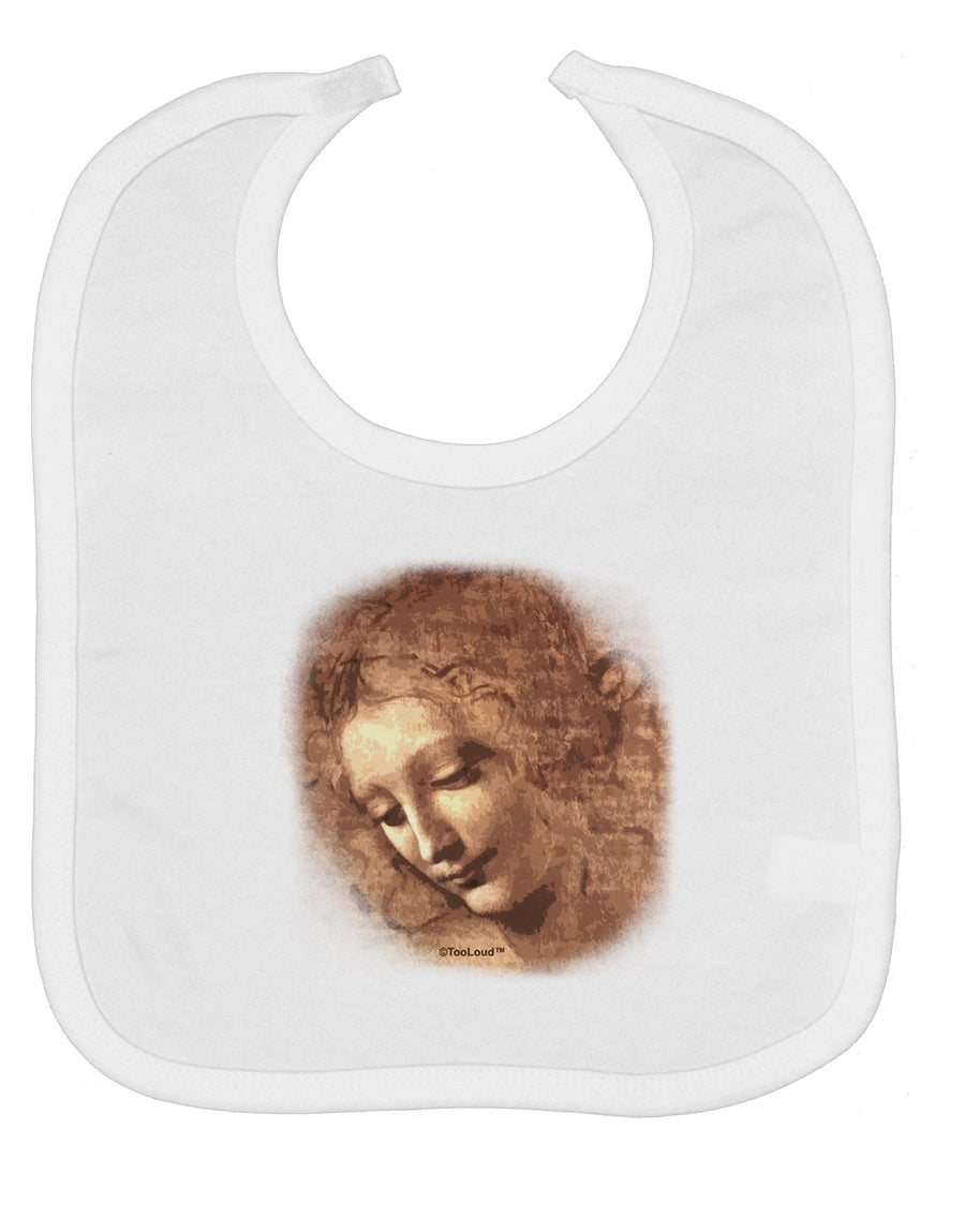 Lady With Disheveled Hair Baby Bib