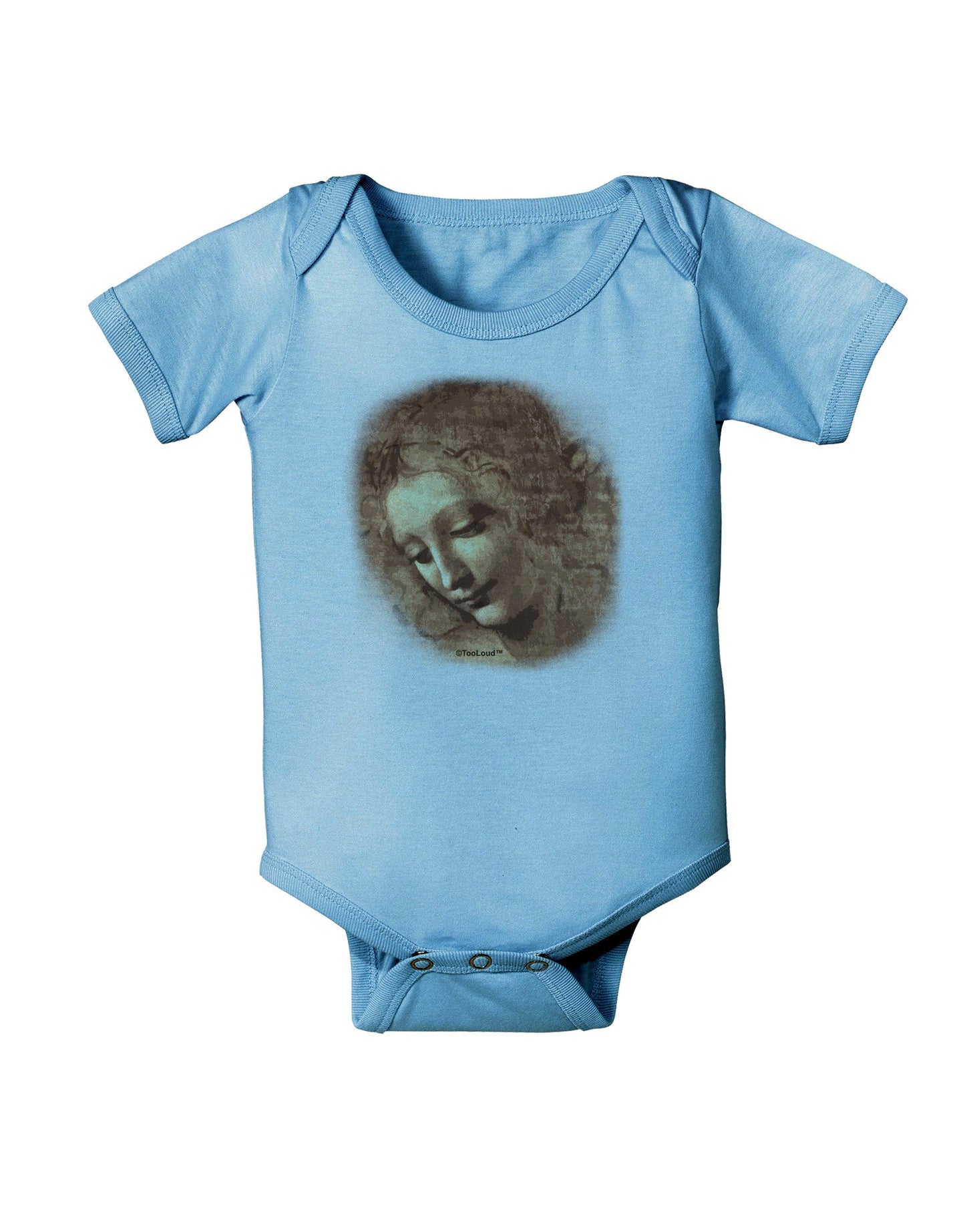 Lady With Disheveled Hair Baby Romper Bodysuit-Baby Romper-TooLoud-LightBlue-06-Months-Davson Sales