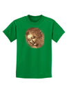 Lady With Disheveled Hair Childrens Dark T-Shirt-Childrens T-Shirt-TooLoud-Kelly-Green-X-Small-Davson Sales