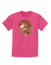 Lady With Disheveled Hair Childrens Dark T-Shirt-Childrens T-Shirt-TooLoud-Sangria-X-Small-Davson Sales