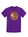 Lady With Disheveled Hair Childrens Dark T-Shirt-Childrens T-Shirt-TooLoud-Purple-X-Small-Davson Sales