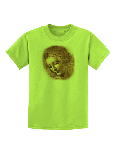 Lady With Disheveled Hair Childrens T-Shirt-Childrens T-Shirt-TooLoud-Lime-Green-X-Small-Davson Sales