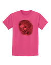 Lady With Disheveled Hair Childrens T-Shirt-Childrens T-Shirt-TooLoud-Sangria-X-Small-Davson Sales