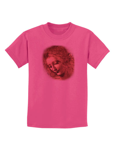 Lady With Disheveled Hair Childrens T-Shirt-Childrens T-Shirt-TooLoud-Sangria-X-Small-Davson Sales