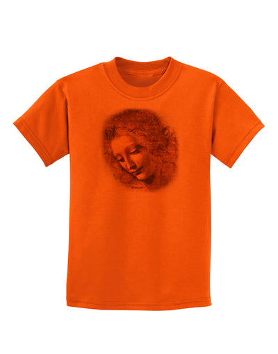 Lady With Disheveled Hair Childrens T-Shirt-Childrens T-Shirt-TooLoud-Orange-X-Small-Davson Sales