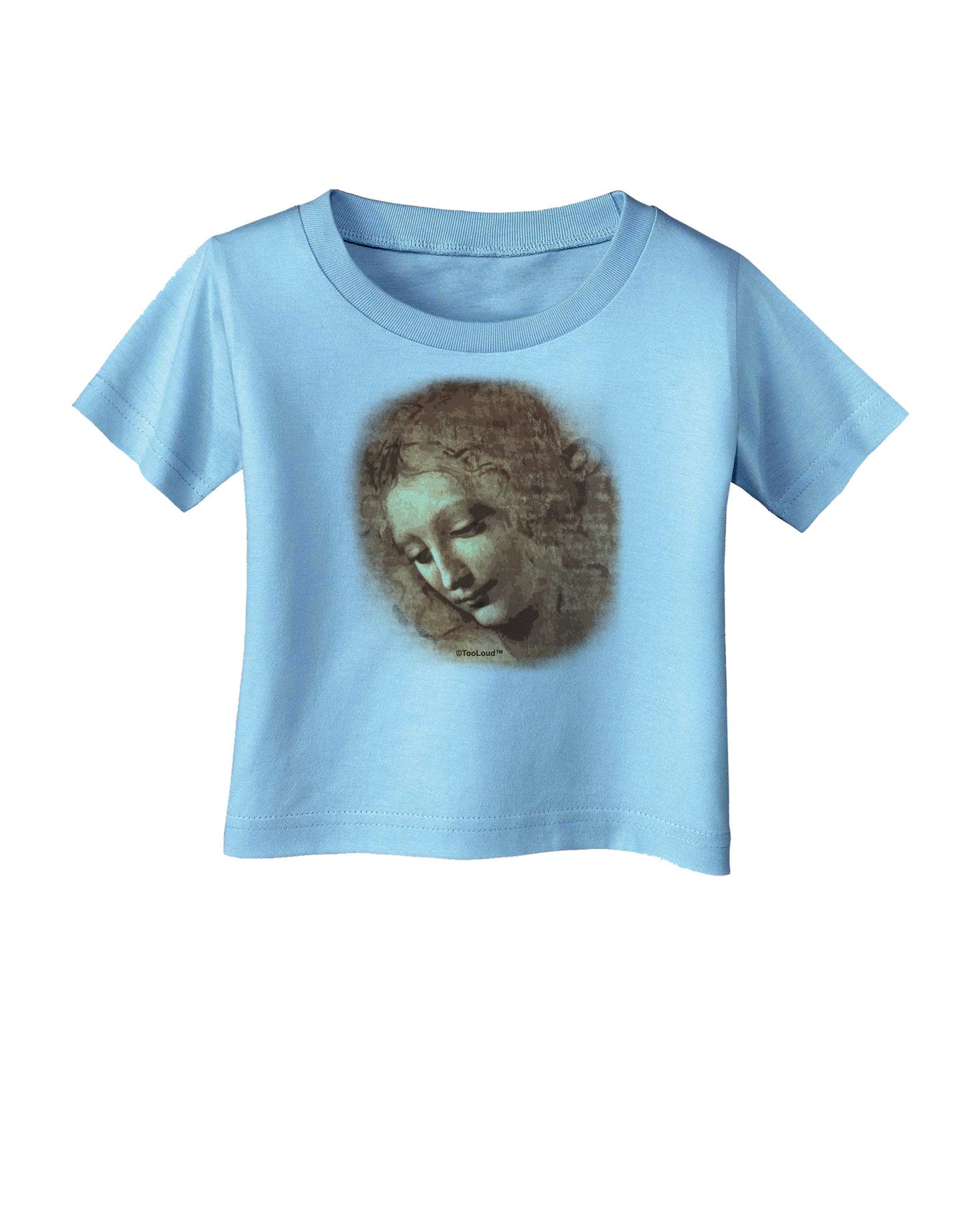 Lady With Disheveled Hair Infant T-Shirt-Infant T-Shirt-TooLoud-Aquatic-Blue-06-Months-Davson Sales