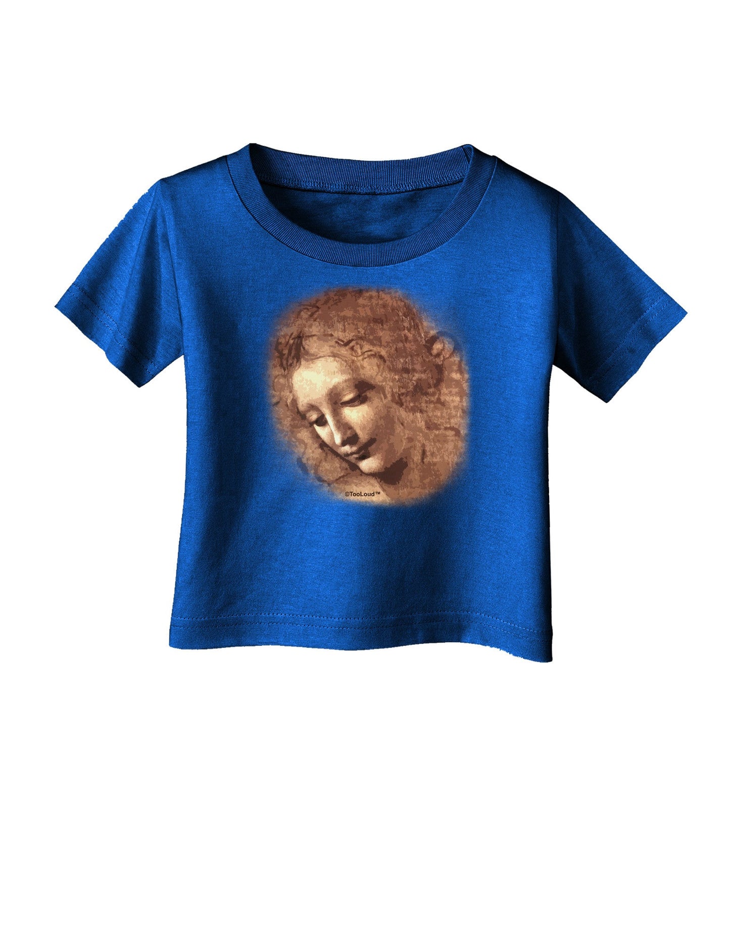 Lady With Disheveled Hair Infant T-Shirt Dark-Infant T-Shirt-TooLoud-Royal-Blue-06-Months-Davson Sales