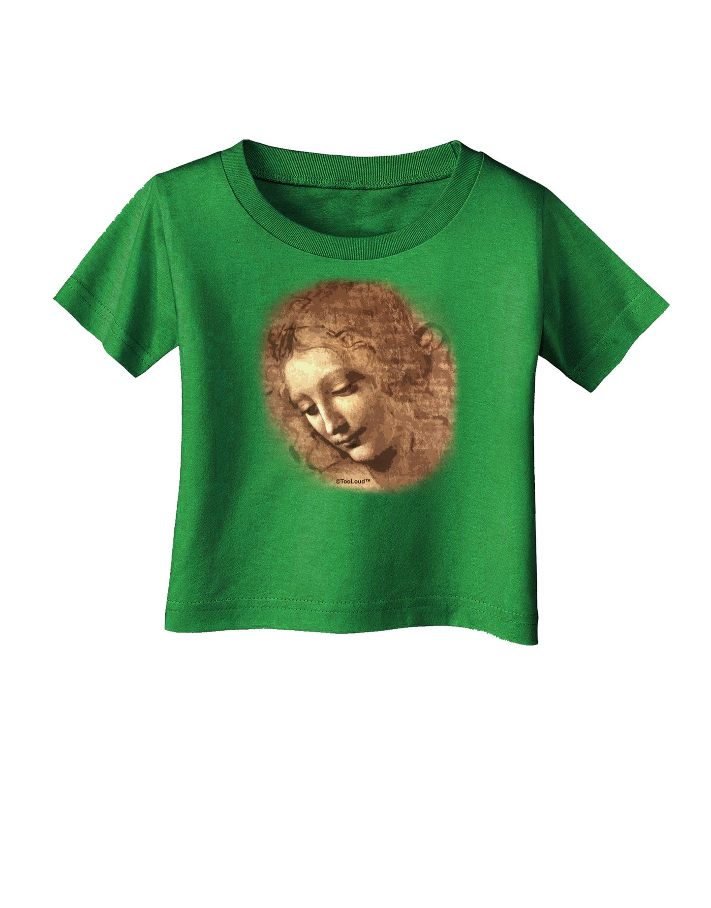 Lady With Disheveled Hair Infant T-Shirt Dark-Infant T-Shirt-TooLoud-Clover-Green-06-Months-Davson Sales