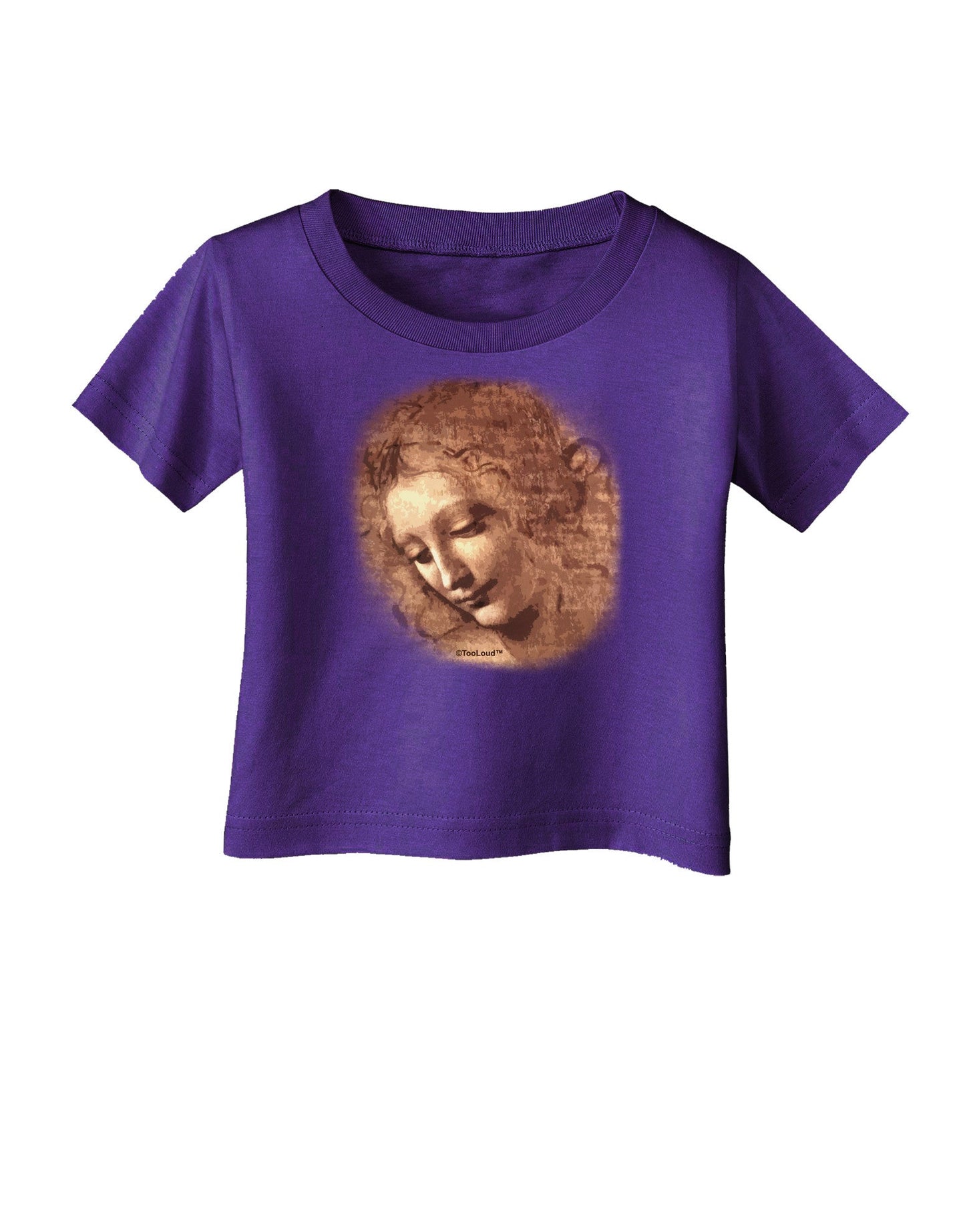 Lady With Disheveled Hair Infant T-Shirt Dark-Infant T-Shirt-TooLoud-Purple-06-Months-Davson Sales