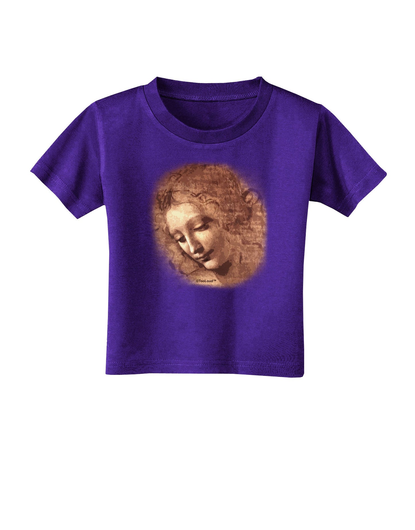 Lady With Disheveled Hair Toddler T-Shirt Dark-Toddler T-Shirt-TooLoud-Purple-2T-Davson Sales