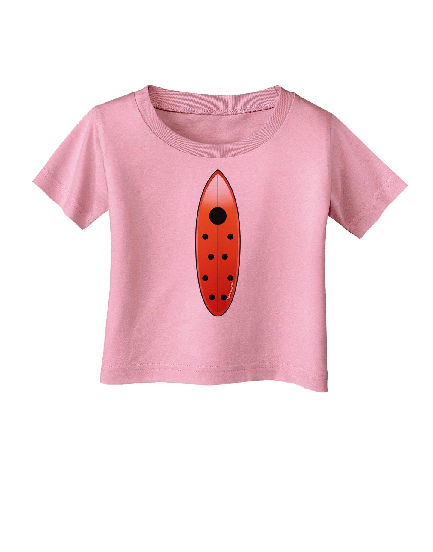 Ladybug Surfboard Infant T-Shirt by TooLoud-Infant T-Shirt-TooLoud-Candy-Pink-06-Months-Davson Sales