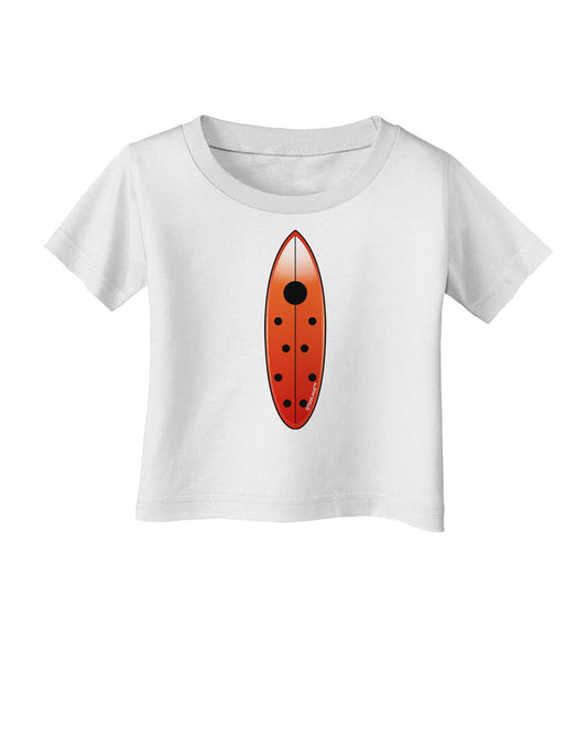 Ladybug Surfboard Infant T-Shirt by TooLoud-Infant T-Shirt-TooLoud-White-06-Months-Davson Sales