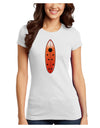 Ladybug Surfboard Juniors T-Shirt by TooLoud-Womens Juniors T-Shirt-TooLoud-White-Juniors Fitted X-Small-Davson Sales