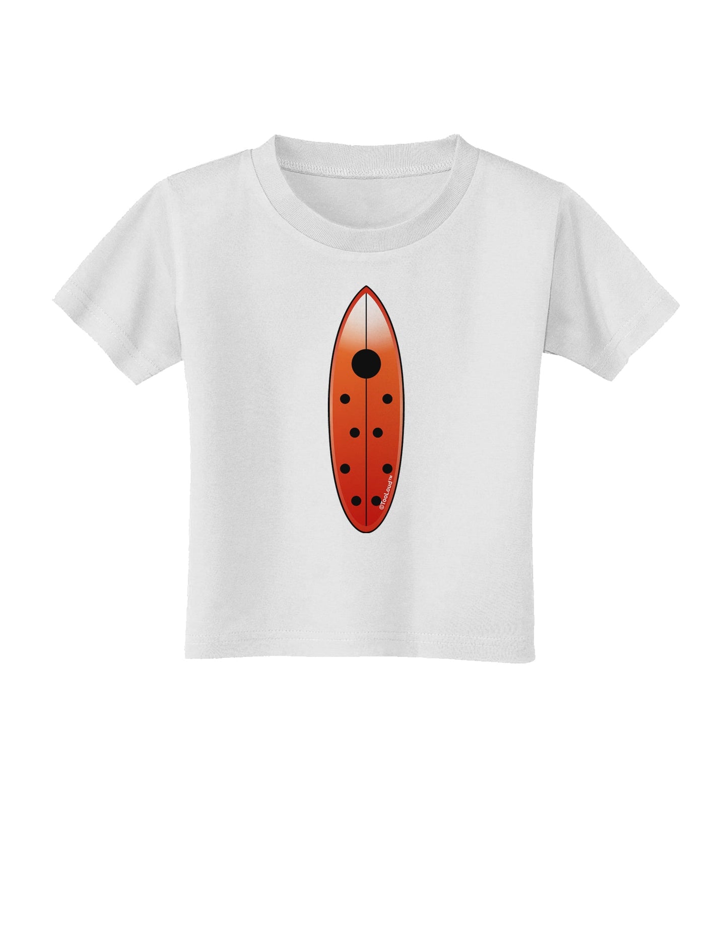 Ladybug Surfboard Toddler T-Shirt by TooLoud-Toddler T-Shirt-TooLoud-White-2T-Davson Sales