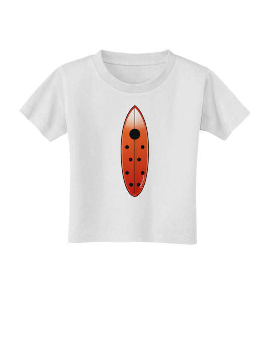 Ladybug Surfboard Toddler T-Shirt by TooLoud-Toddler T-Shirt-TooLoud-White-2T-Davson Sales