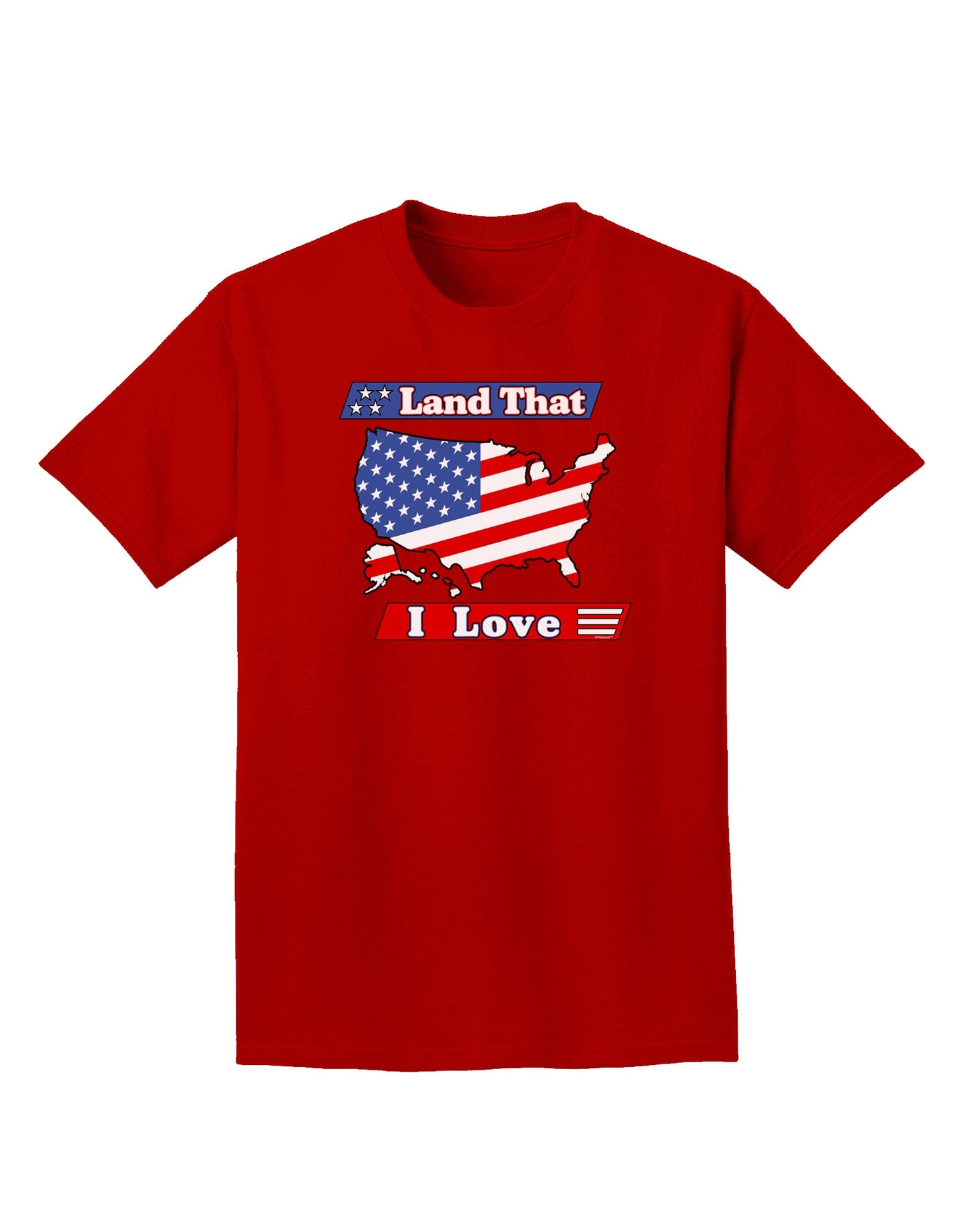 Land That I Love USA Adult Dark T-Shirt-Mens T-Shirt-TooLoud-Red-Small-Davson Sales