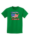 Land That I Love USA Childrens Dark T-Shirt-Childrens T-Shirt-TooLoud-Kelly-Green-X-Small-Davson Sales