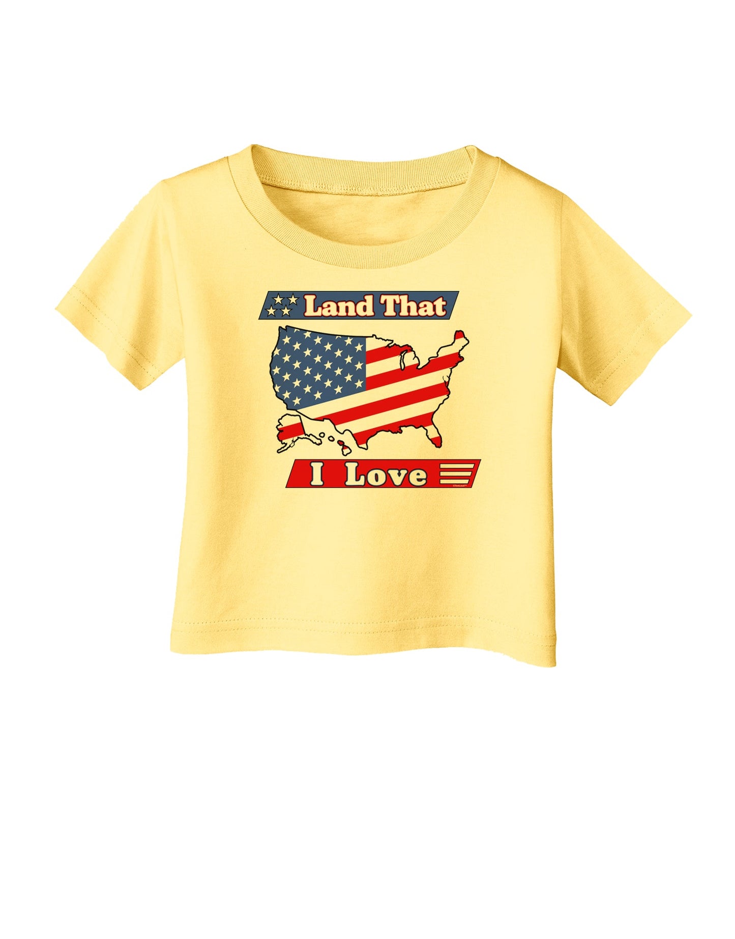 Land That I Love USA Infant T-Shirt-Infant T-Shirt-TooLoud-Daffodil-Yellow-06-Months-Davson Sales