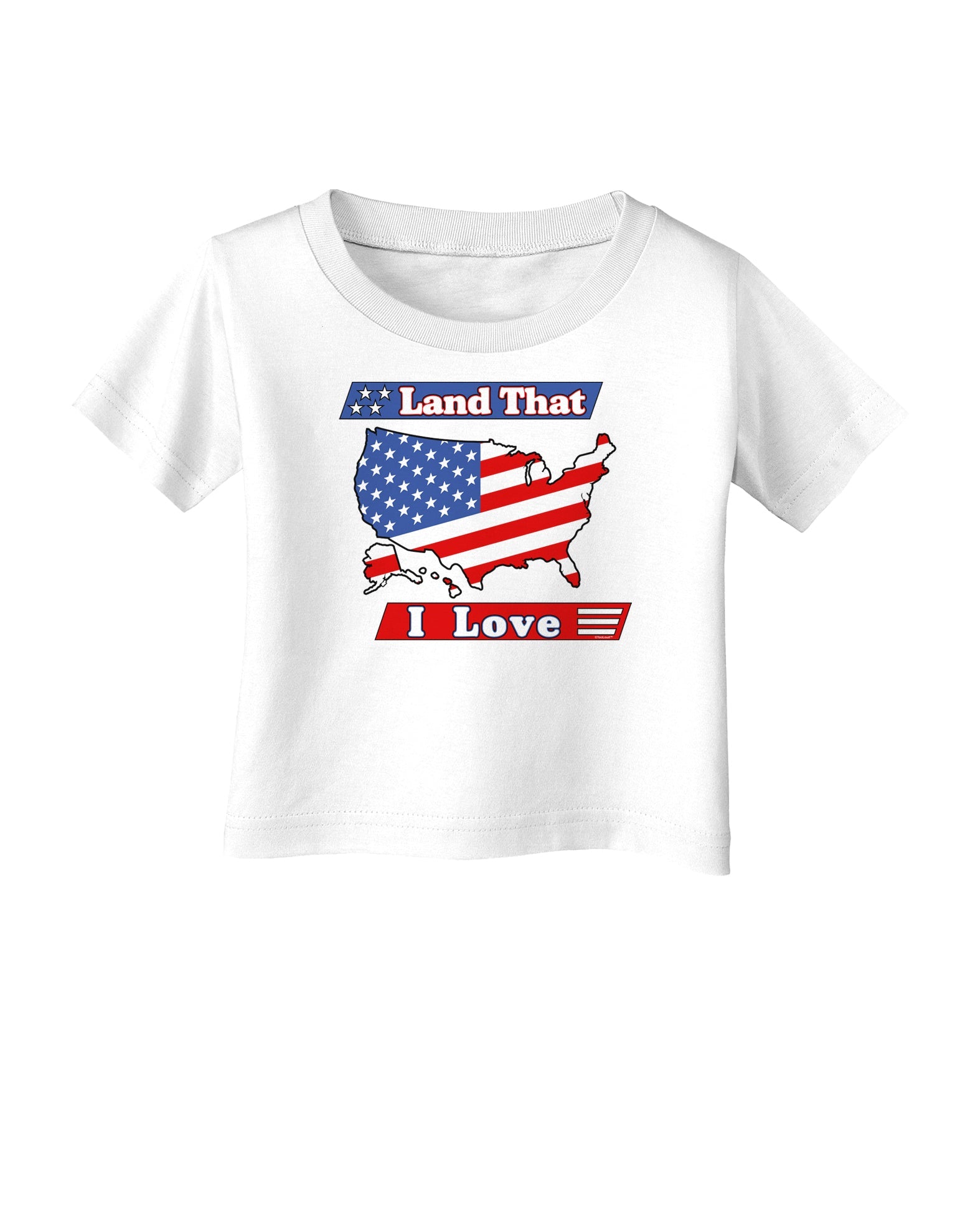 Land That I Love USA Infant T-Shirt-Infant T-Shirt-TooLoud-White-06-Months-Davson Sales