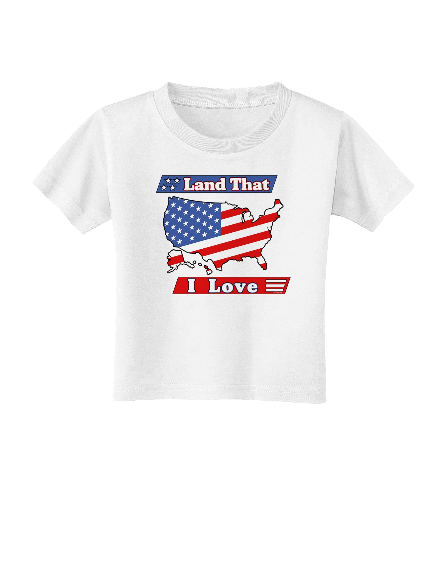 Land That I Love USA Toddler T-Shirt-Toddler T-Shirt-TooLoud-White-2T-Davson Sales