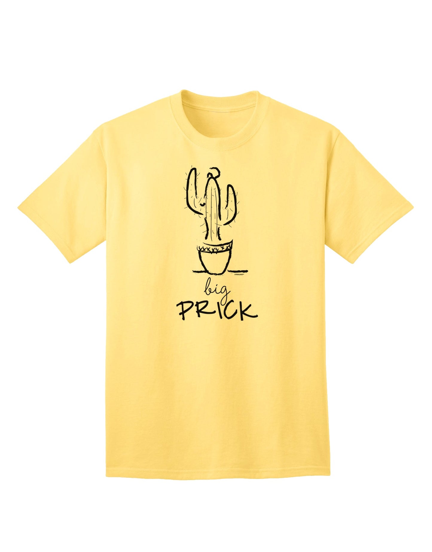 Large Cactus Design Men's T-Shirt by TooLoud-Mens T-shirts-TooLoud-Yellow-Small-Davson Sales