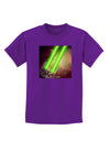 Laser Eyes Cat in Space Design Childrens Dark T-Shirt by TooLoud-Childrens T-Shirt-TooLoud-Purple-X-Small-Davson Sales