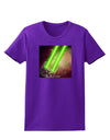 Laser Eyes Cat in Space Design Womens Dark T-Shirt by TooLoud-Womens T-Shirt-TooLoud-Purple-X-Small-Davson Sales