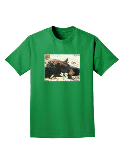 Laying Black Bear Adult Dark T-Shirt-Mens T-Shirt-TooLoud-Kelly-Green-Small-Davson Sales