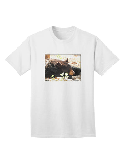 Laying Black Bear Adult T-Shirt-unisex t-shirt-TooLoud-White-Small-Davson Sales